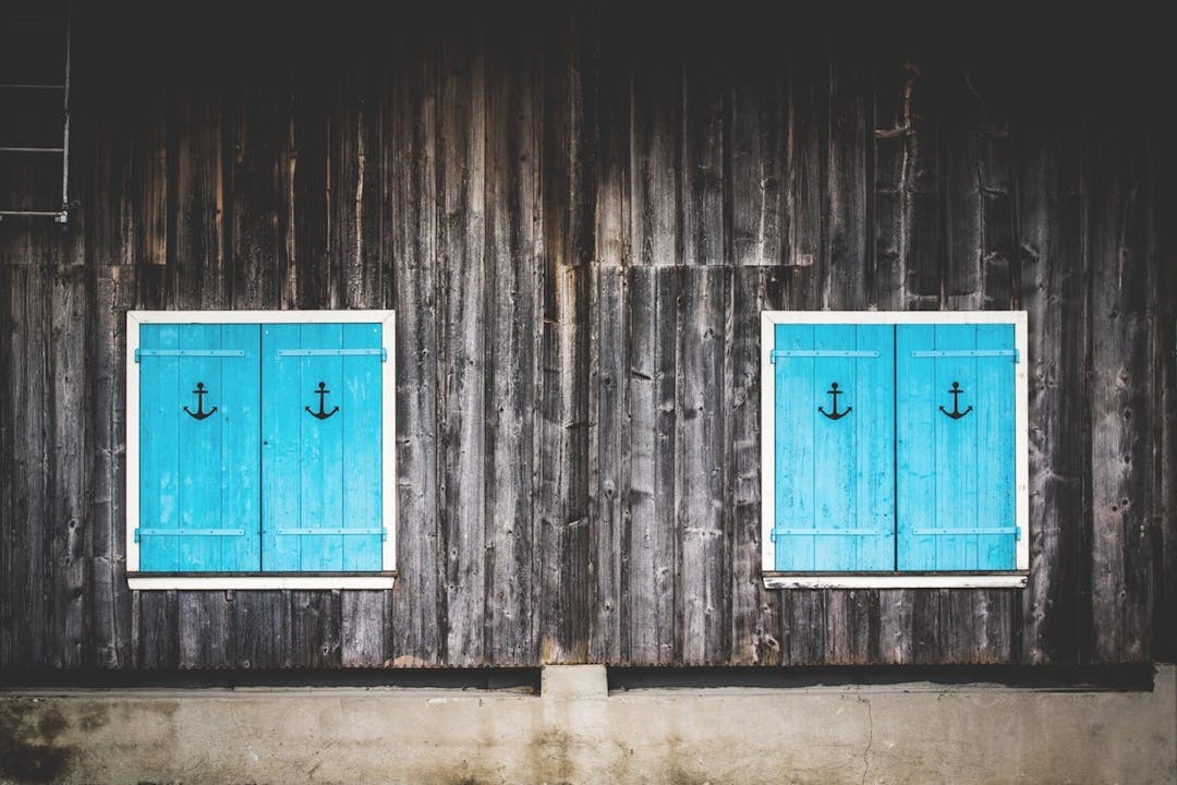 Blue door