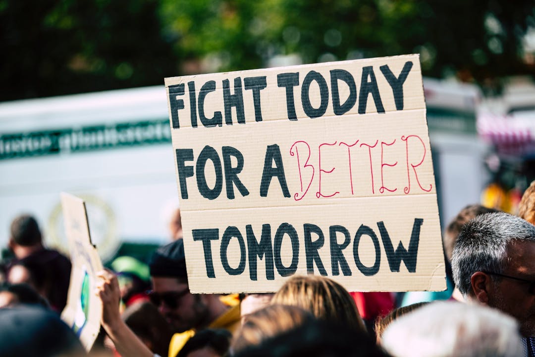 protesters for better future