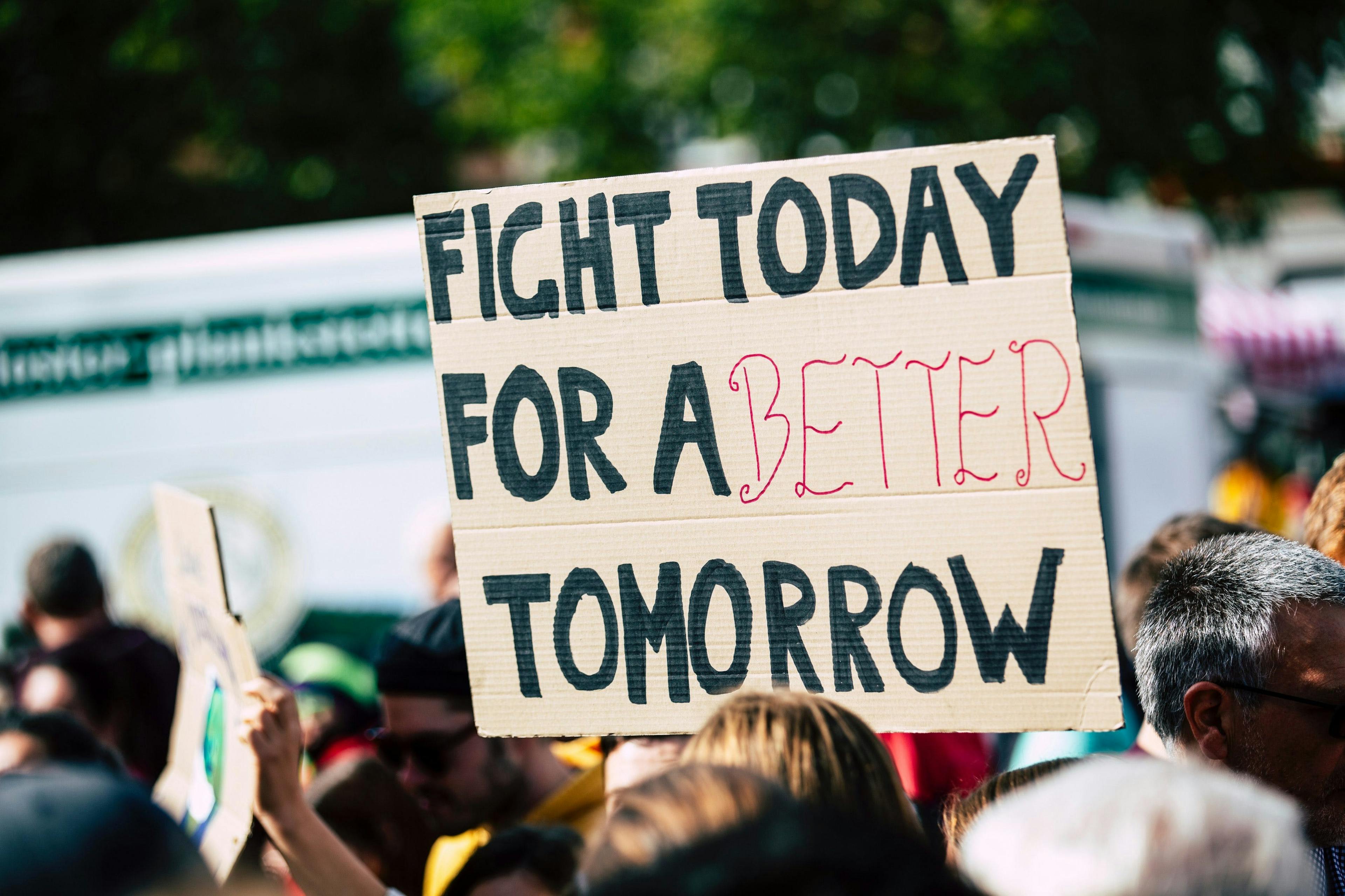 protesters for better future