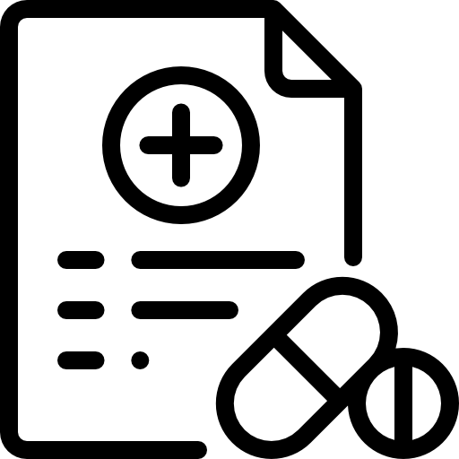 Prescription with a medicine capsule and tablet